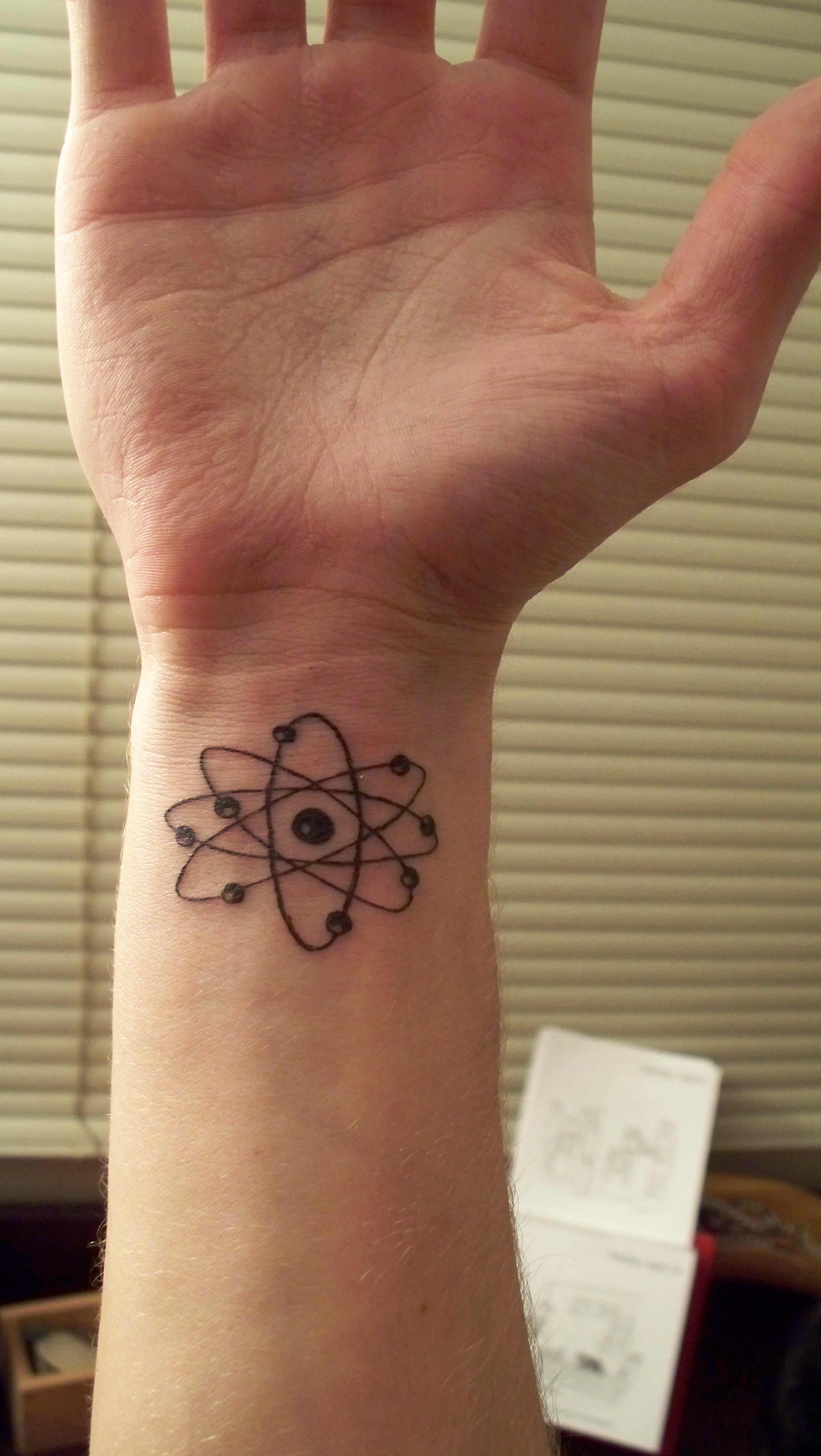 Heart Atom | Custom Tattoo design by Tom Ruki For bookings a… | Flickr